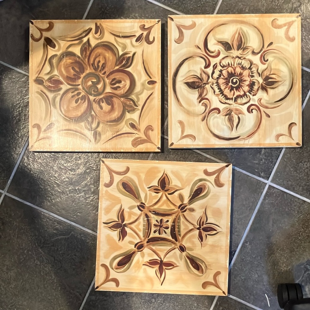 Southern Living at Home Allegria Wall Tiles (Set of 3)